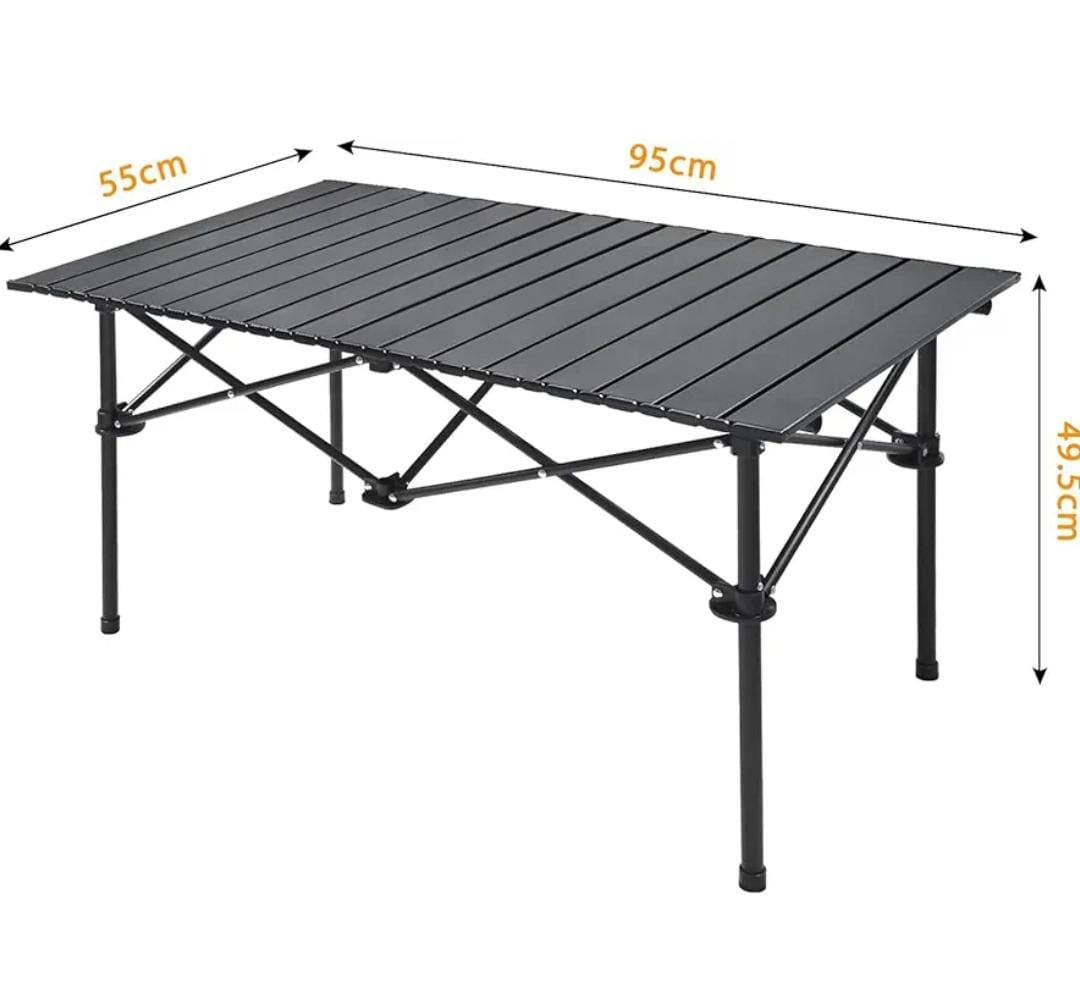 MONIFEN
Garden Folding Table And Chair Family Picnic Camping Bbq Folding Table Portable roll away
Metallic top