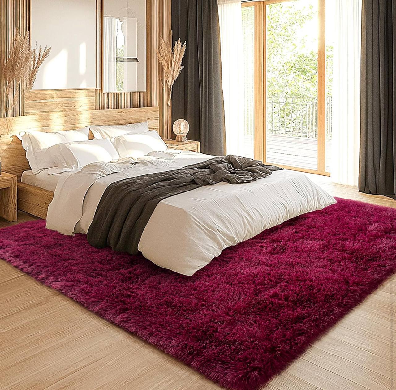 PLAIN FLUFFY CARPETS