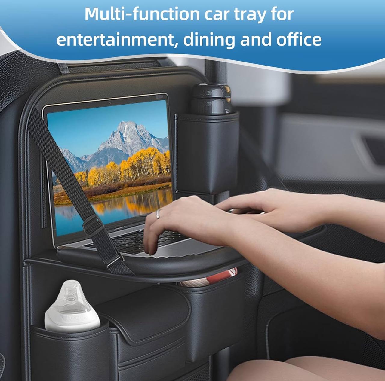 All in one Multi-Functional car seat Back Organizer