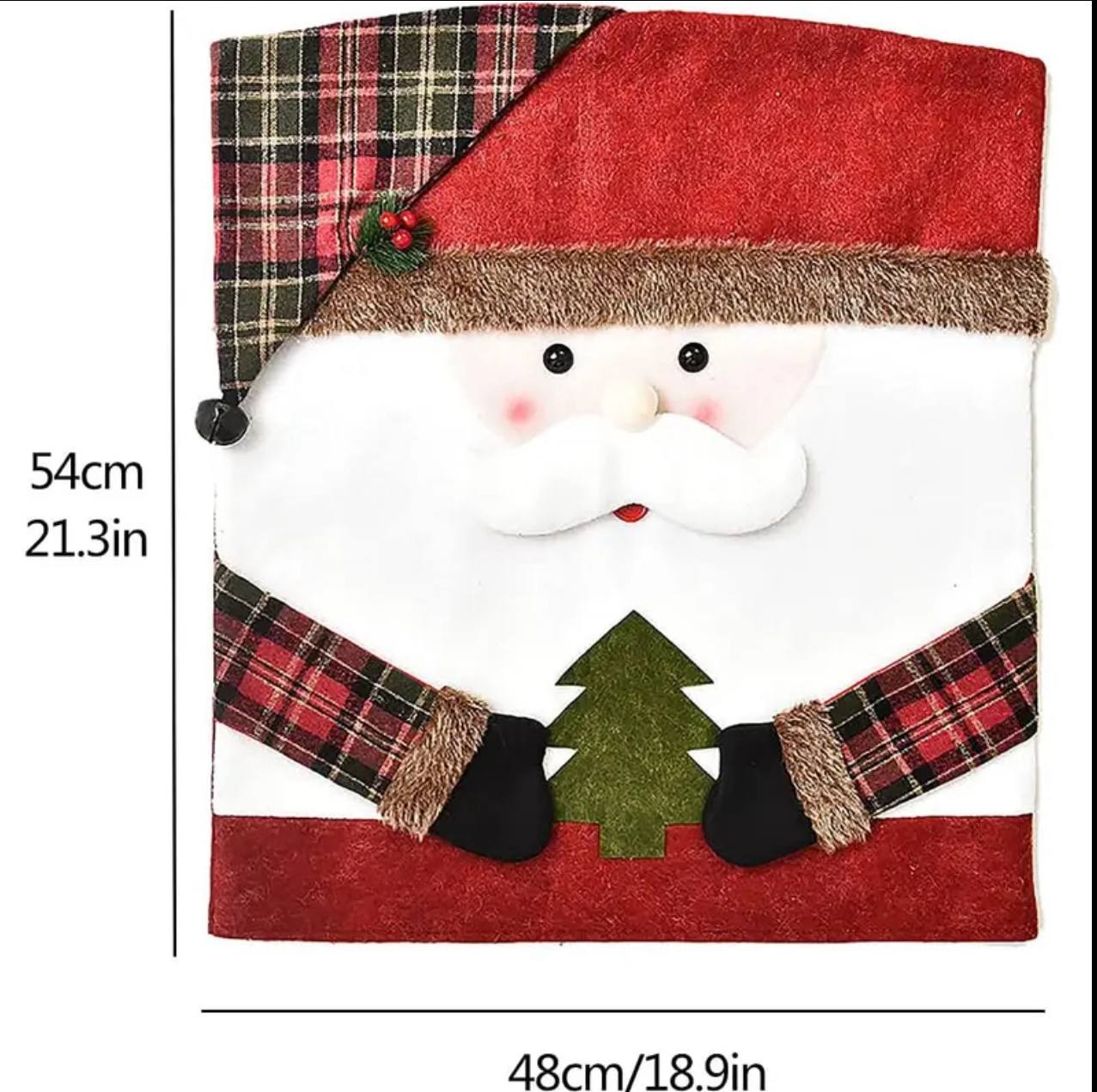 Christmas chair cover for dining room Dinner chair back covers for Christmas decorations