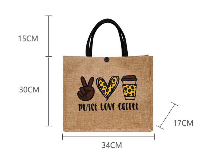 Beach Print Tote Bag