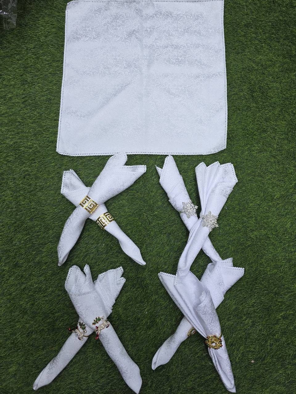 100% Polyester Washable Dinner cloth Table Napkins. 6pc