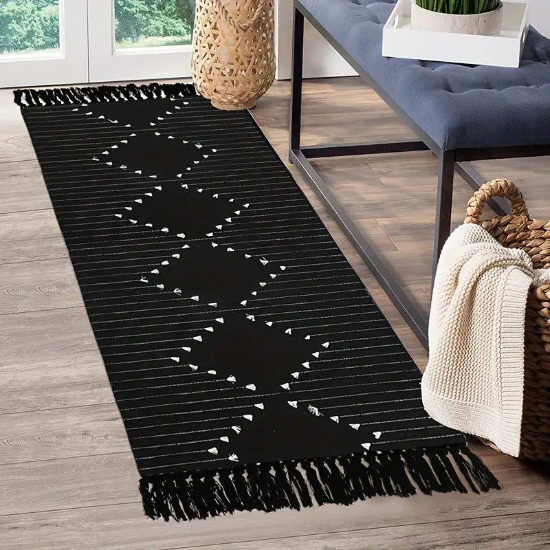 Bohemian Geometric Rugs with Tassles