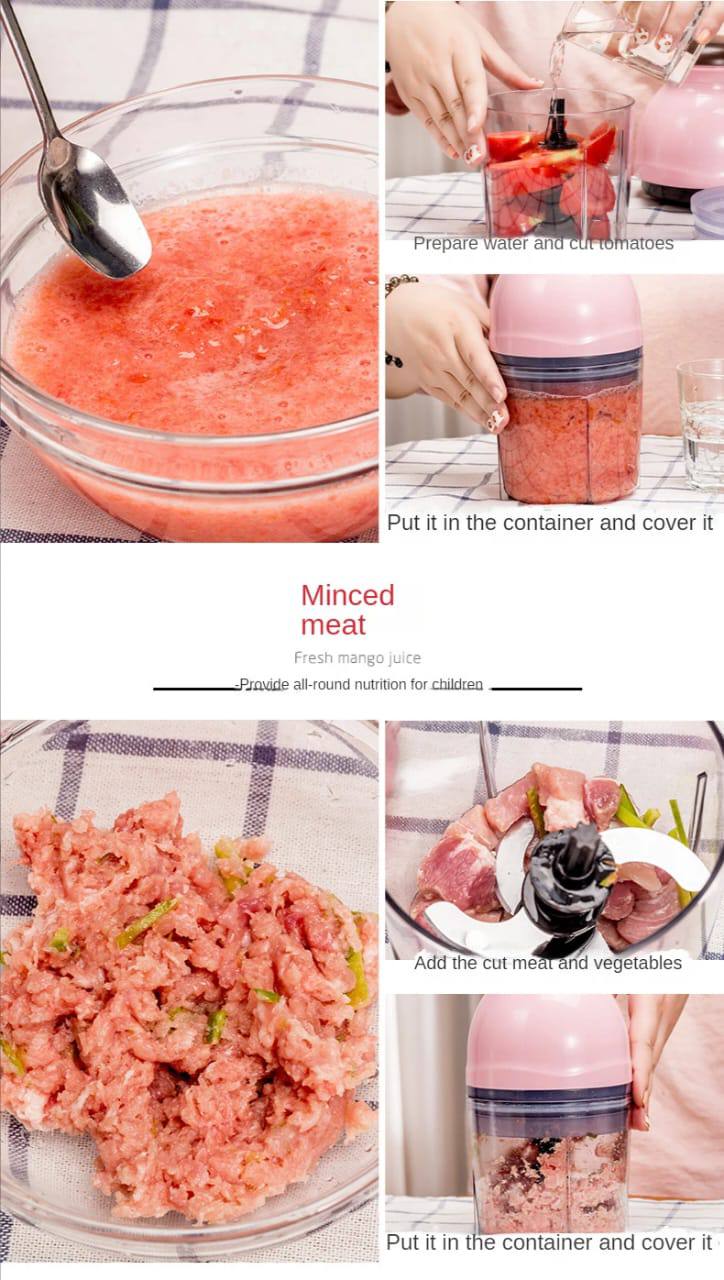 Multifunctional capsules electric chopper