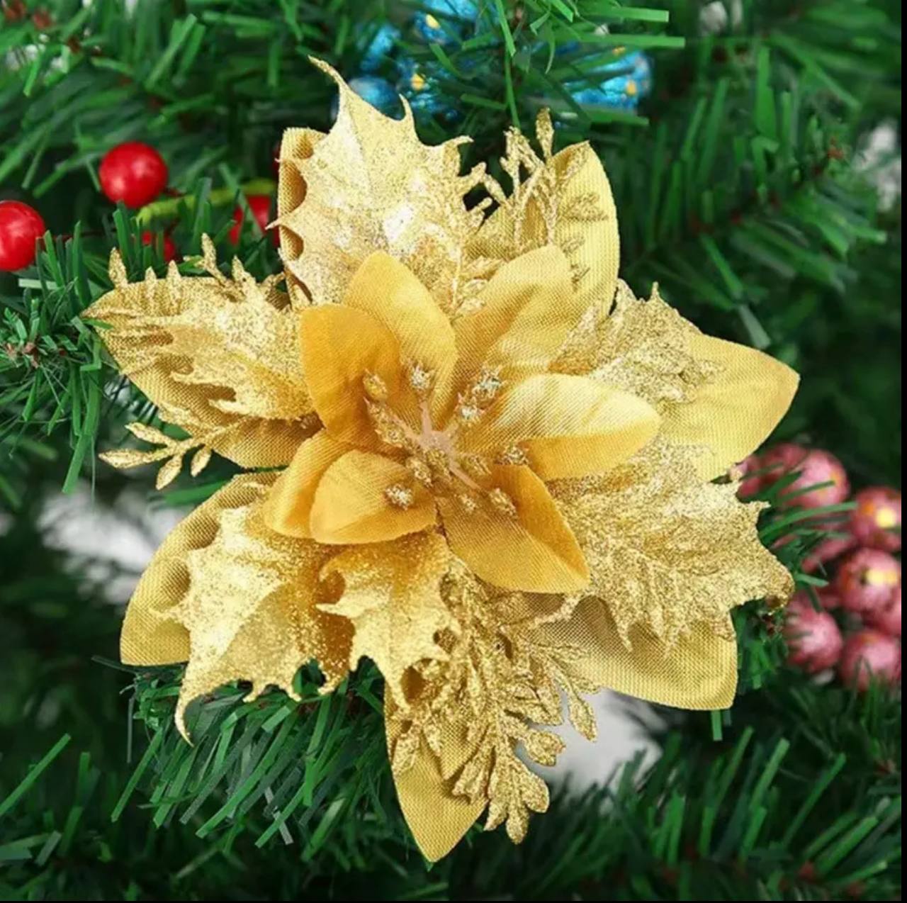 3Pcs Christmas Flower Decor