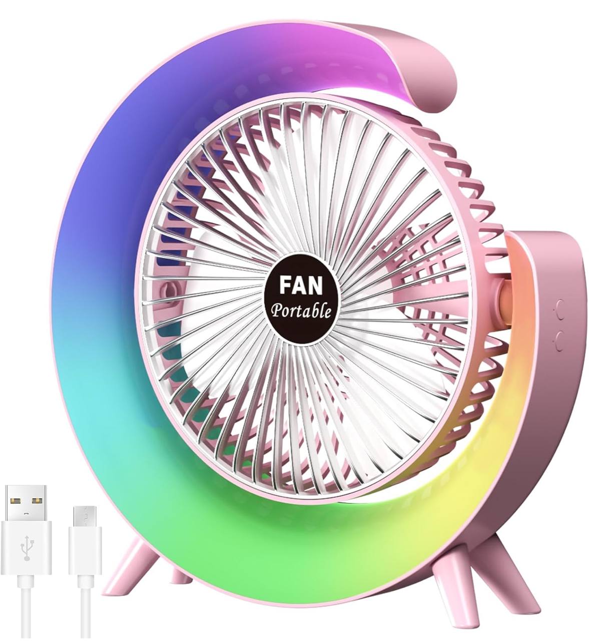 Portable rechargeable desktop Fan