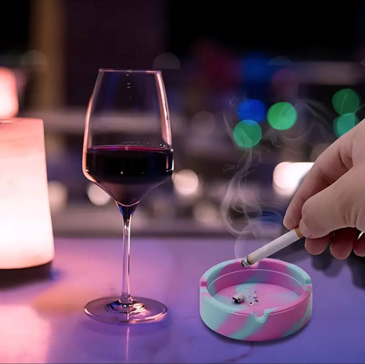 Silicon heatproof table top Ash tray