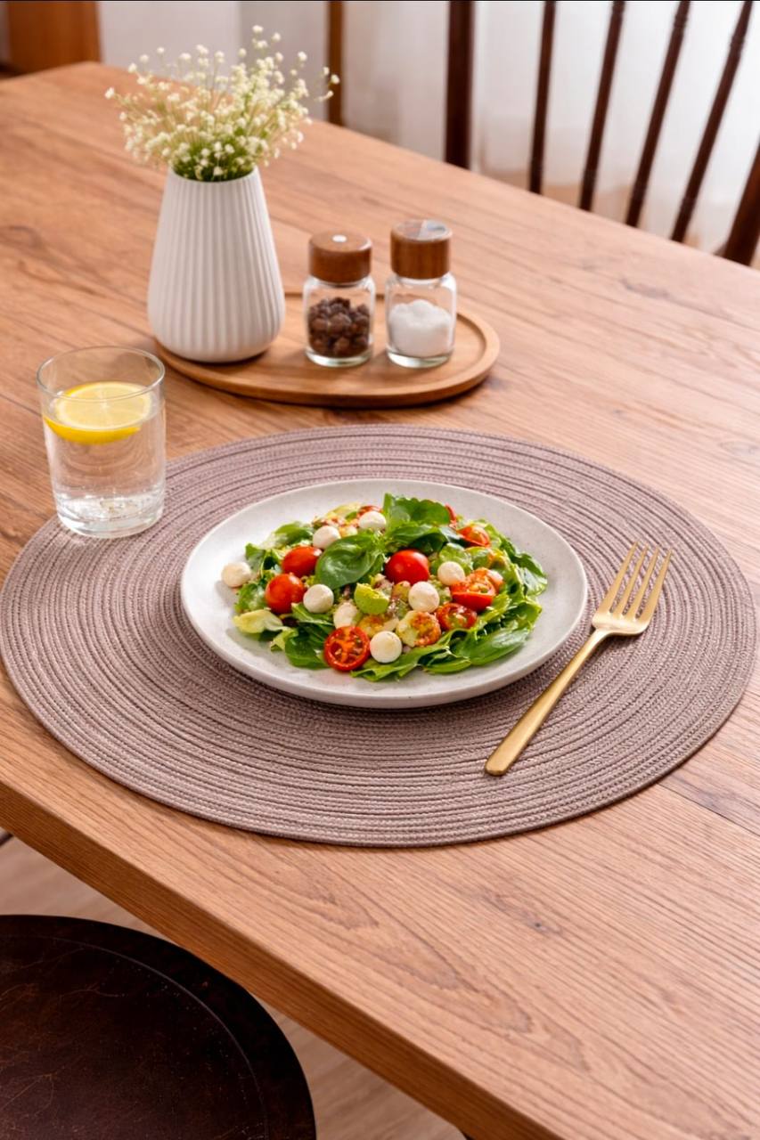 Elegant Round Woven Placemats