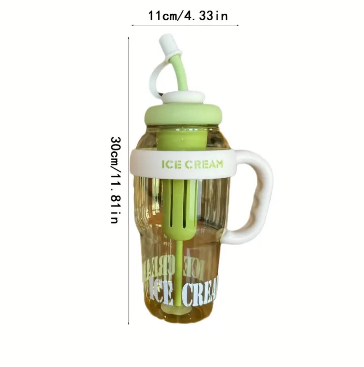 1200ml Cute Water Bottle with Straw.