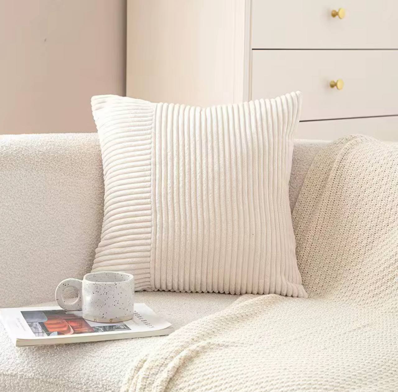 Soft Solid Couch Pillowcases Cross Patchwork Textured Cushion Covers
Happy Shopping