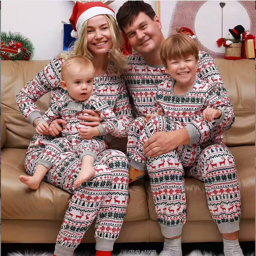 Family matching Christmas pajama set