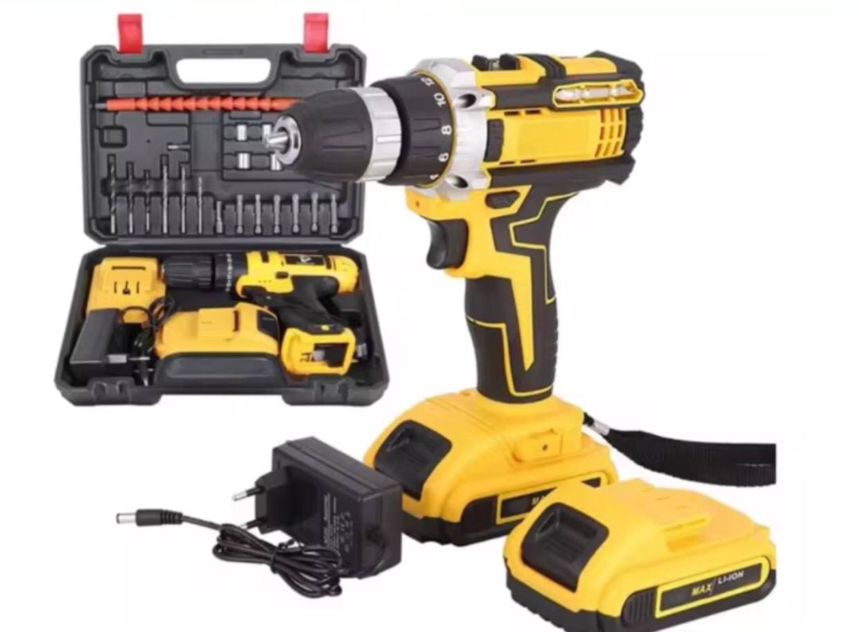 Rechargeable 21 V Cordless Screwdriver Set