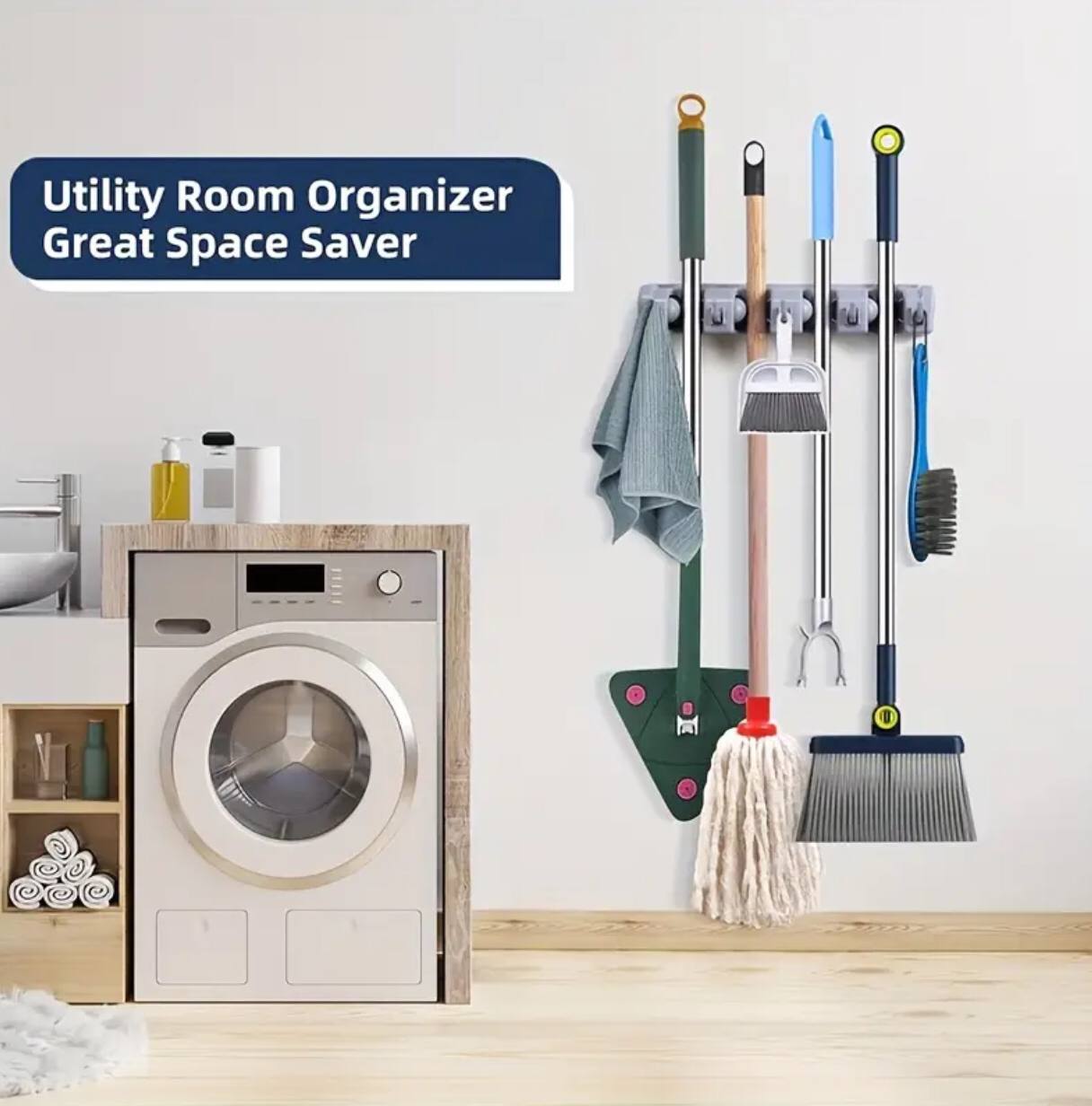 Broom Mop Holder Tidy Organizer