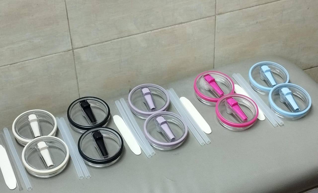 Anti leak Stanley tumbler replacement lids with straws
