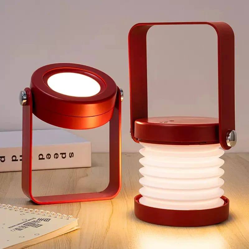 USB Recharge Foldable Lights for Camping Tent LED with wireless charger Lantern Lamp Touch Dimmable Emergency Flashlight