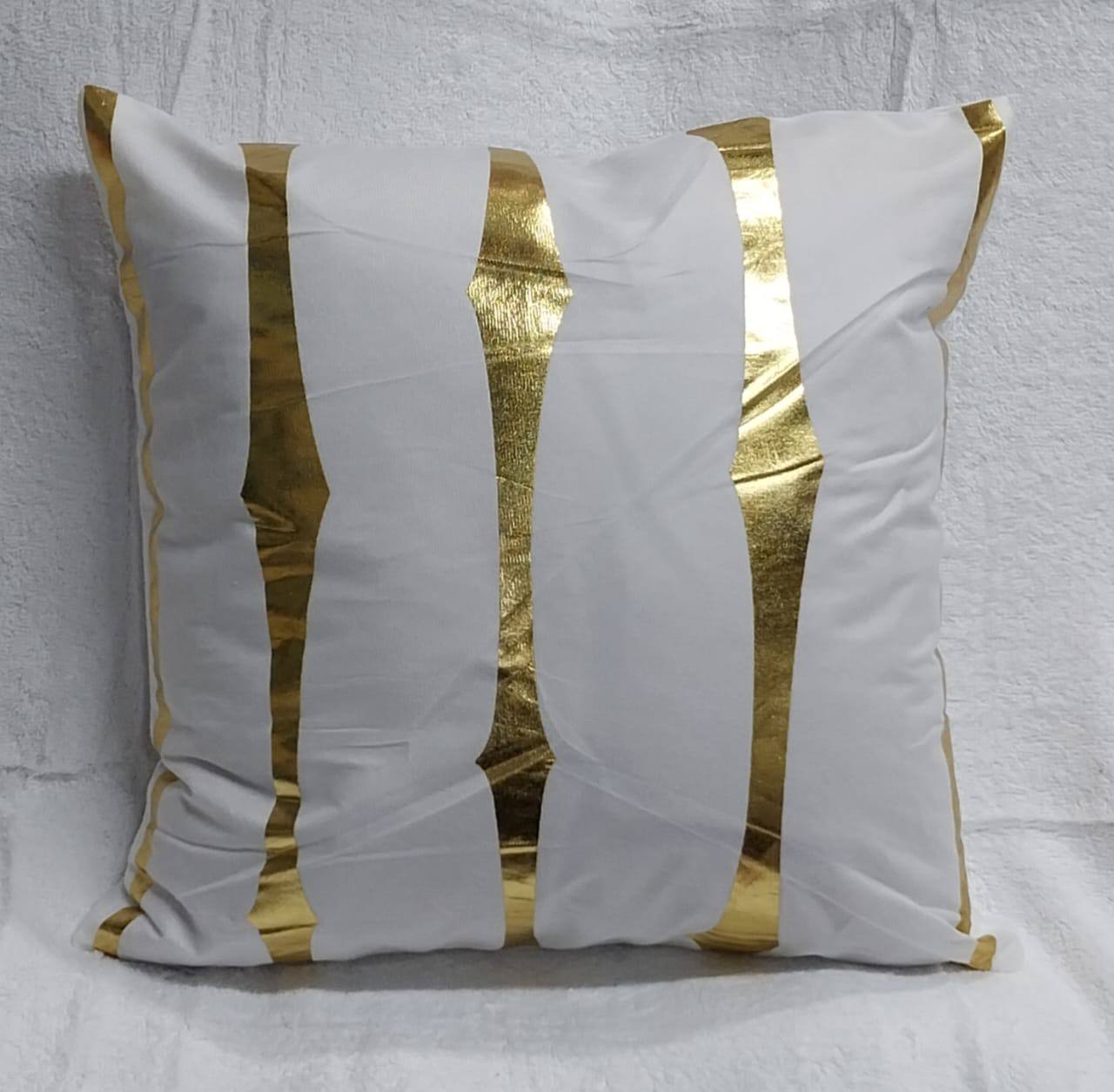 Gold printed Throw pillow covers