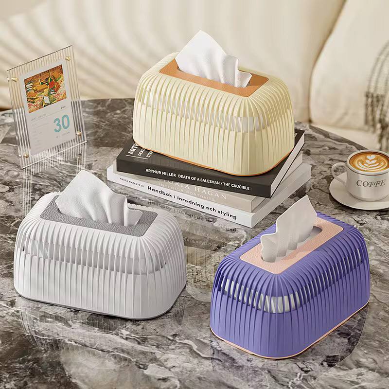 Stripped tissue / serviette box.