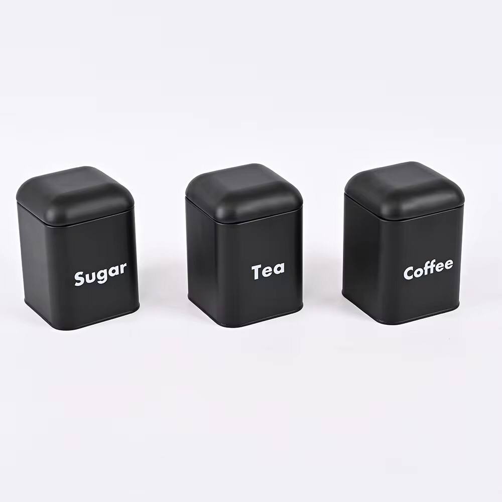 Alloy Bread Bin with Three Canister Set