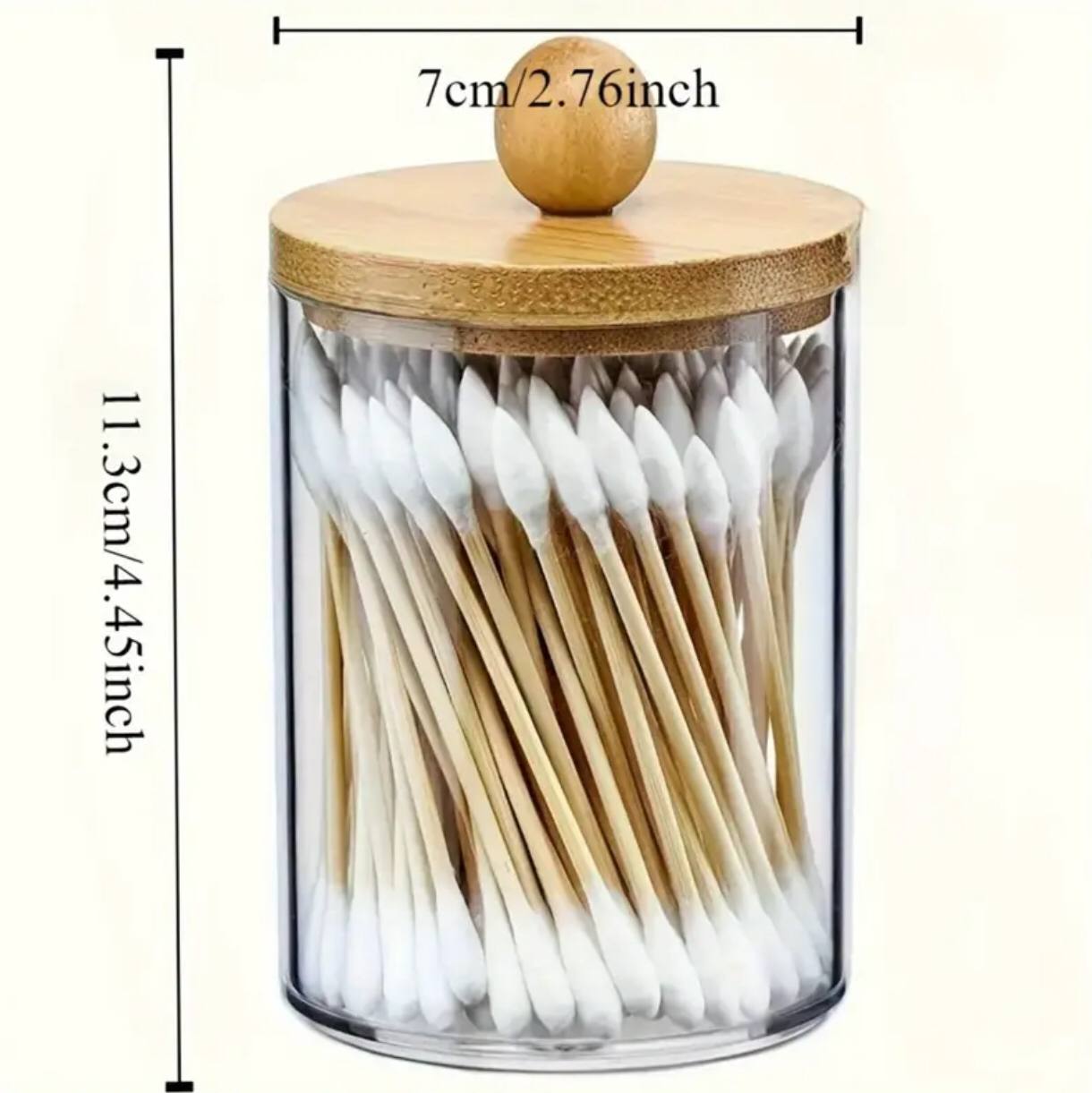 Acrylic earbud /swab, cotton wool/multipurpose organizer