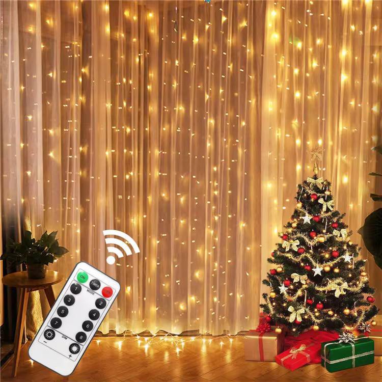 3M×3M CURTAIN LIGHTS WITH REMOTE