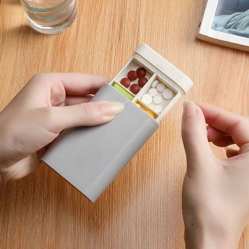 Nordic style pill (medicine) organiser.