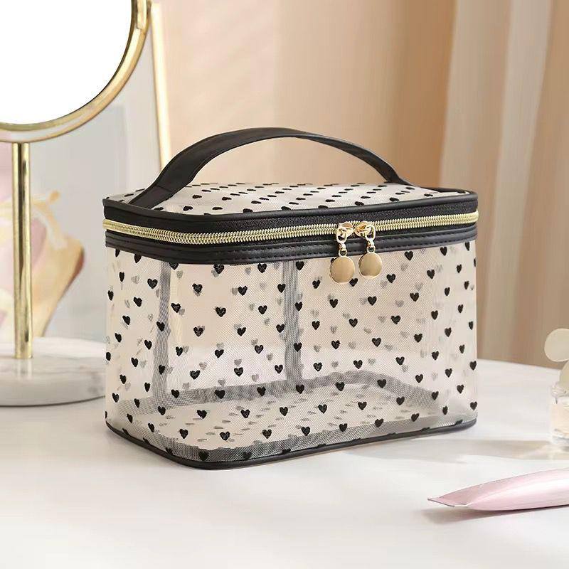 Breathable cosmetics organizer
bag