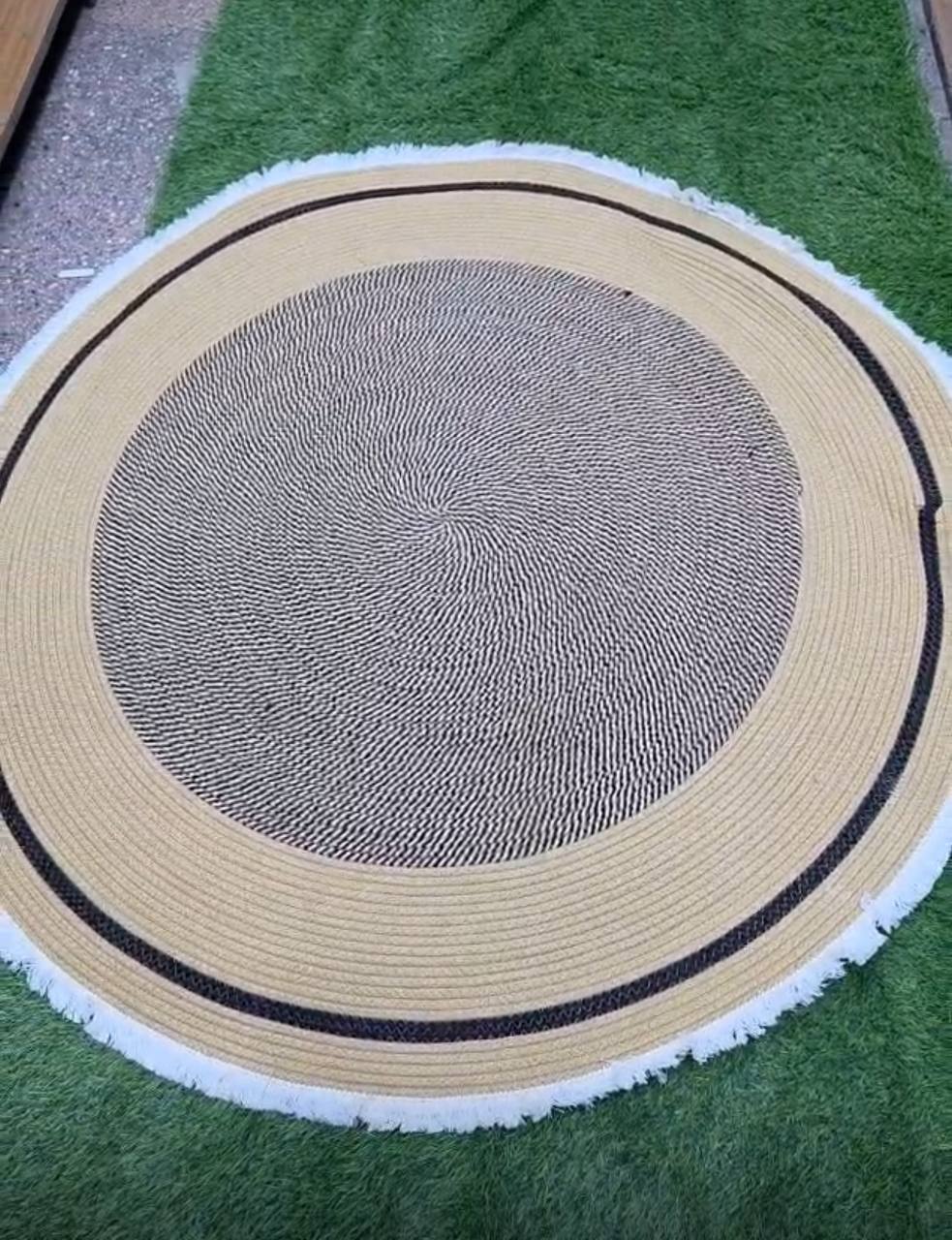 Nordic Aesthetic Modern Customised woven Floor Mat.