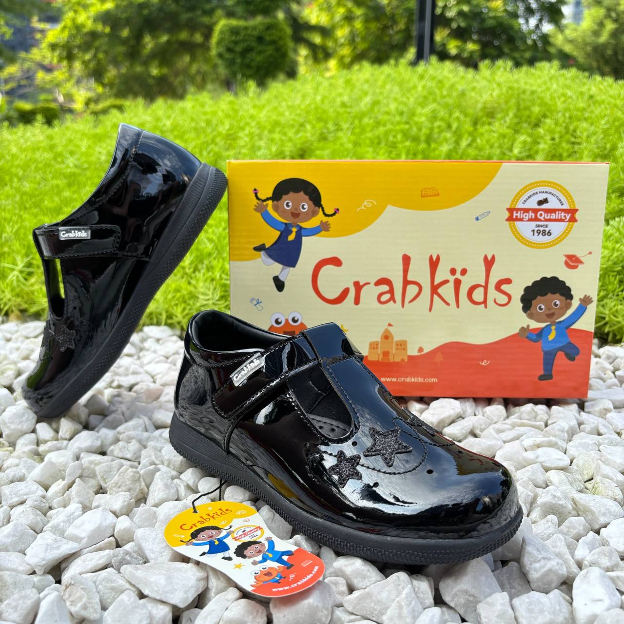 Crab Kids school shoes
designed for everyday comfort and long-lasting durability.