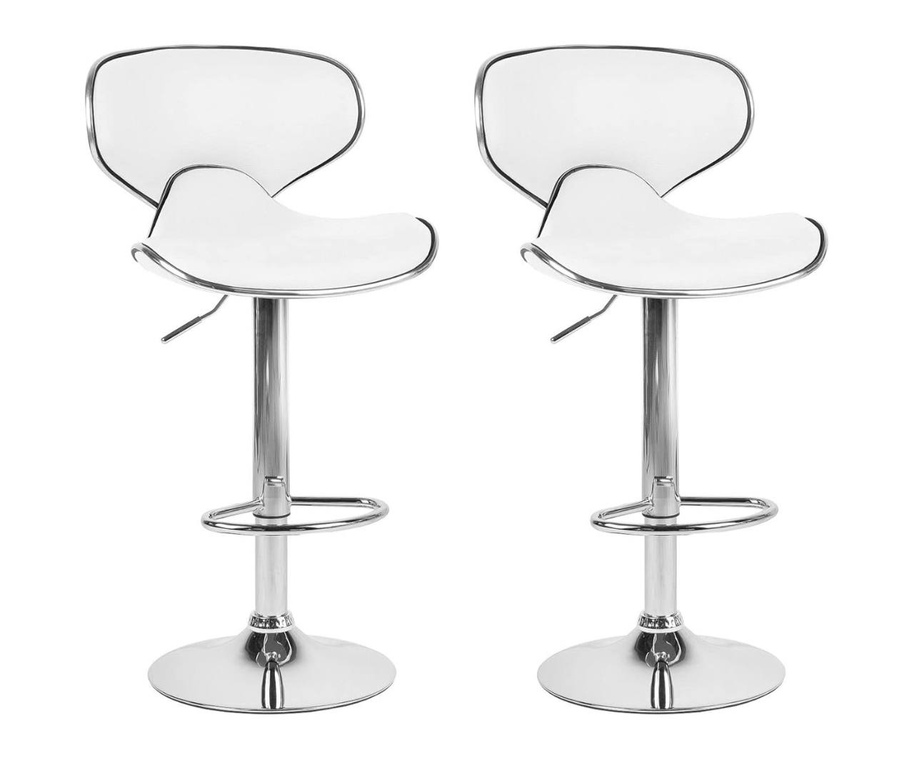 Premium quality adjustable leather bar stools