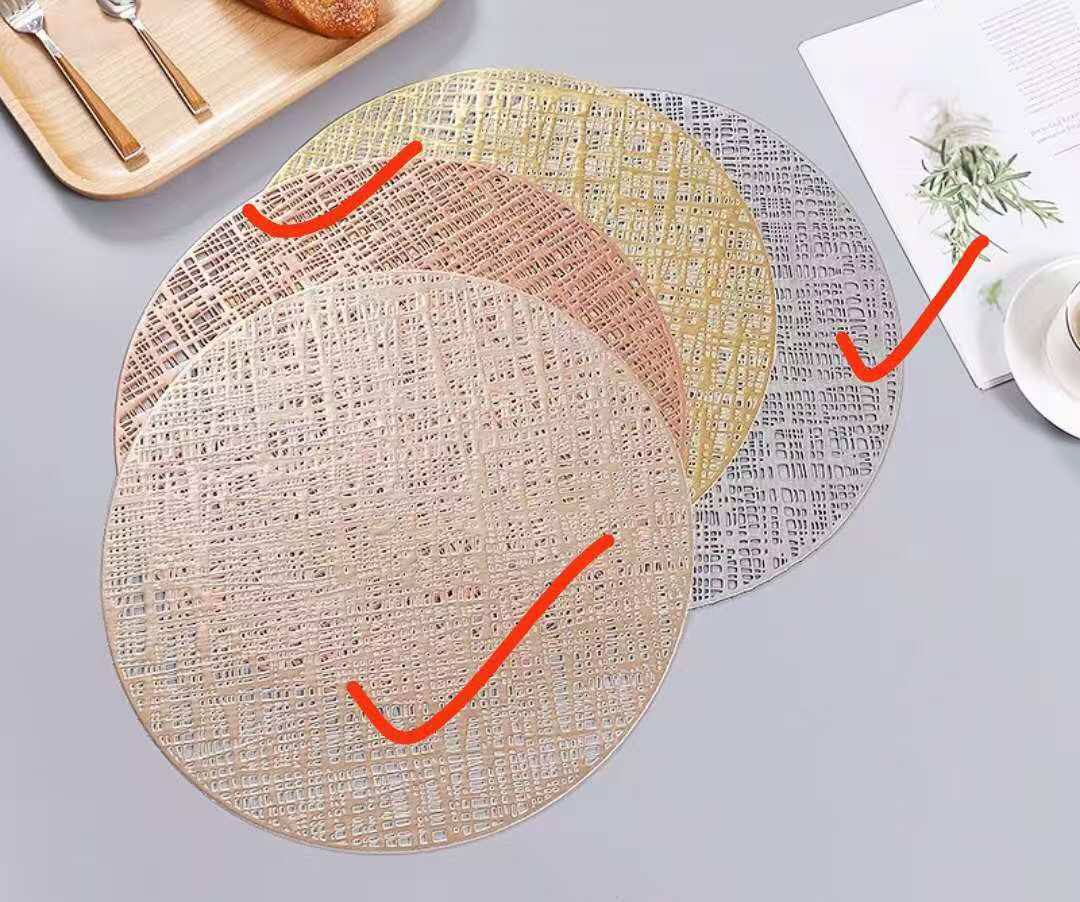 Round table mats
6pcs set