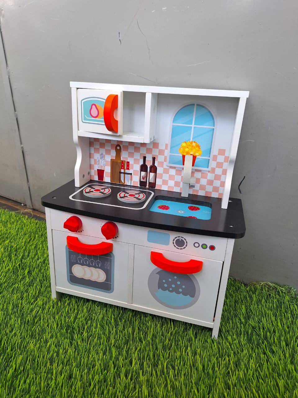 wooden kitchen set
