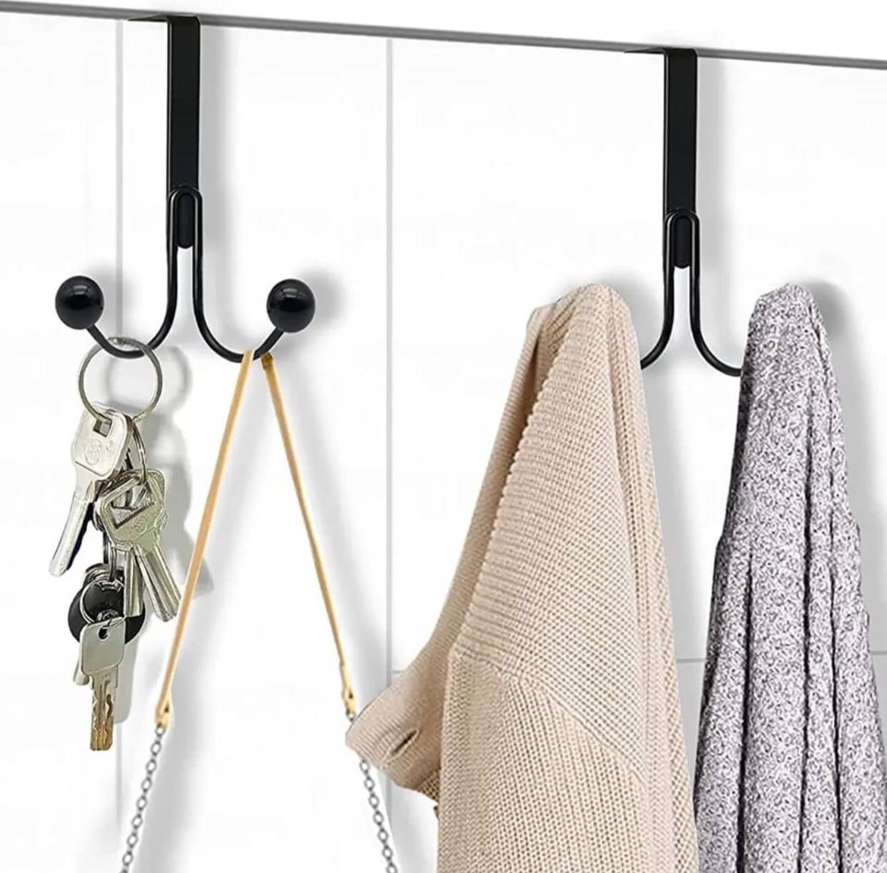 Over The Door Double Hanger Hooks