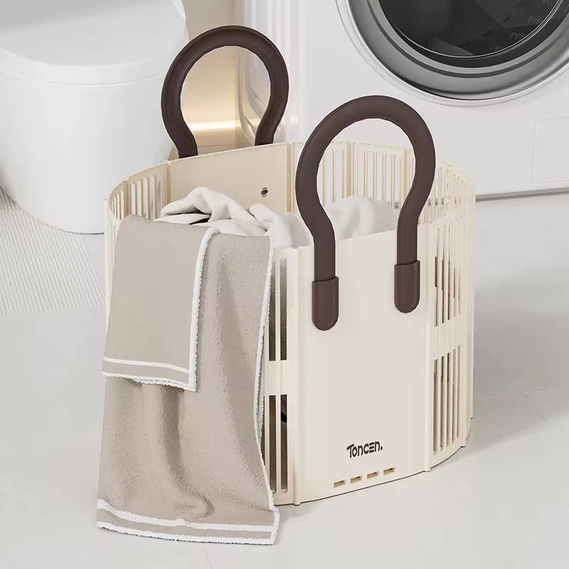 Foldable laundry / Toy Basket with Handle