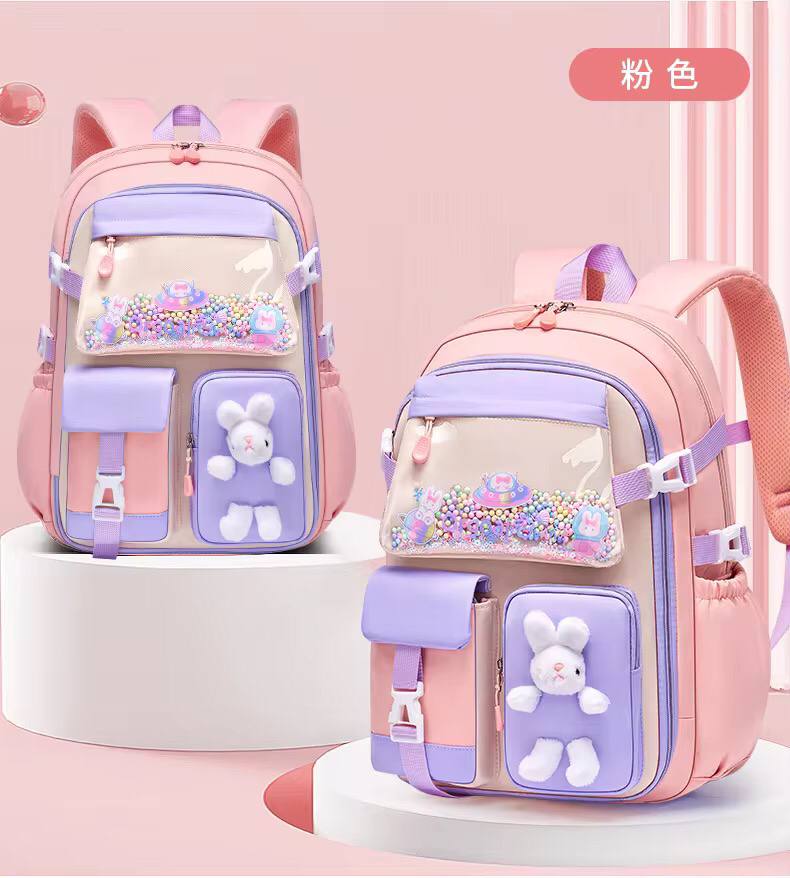 Stylish girls school bag. Light weight kids backpack.