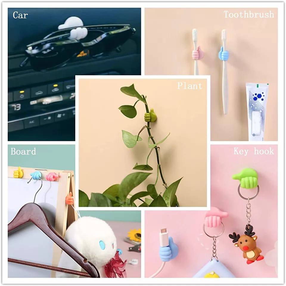 Self adhesive thumb hooks
5 pieces