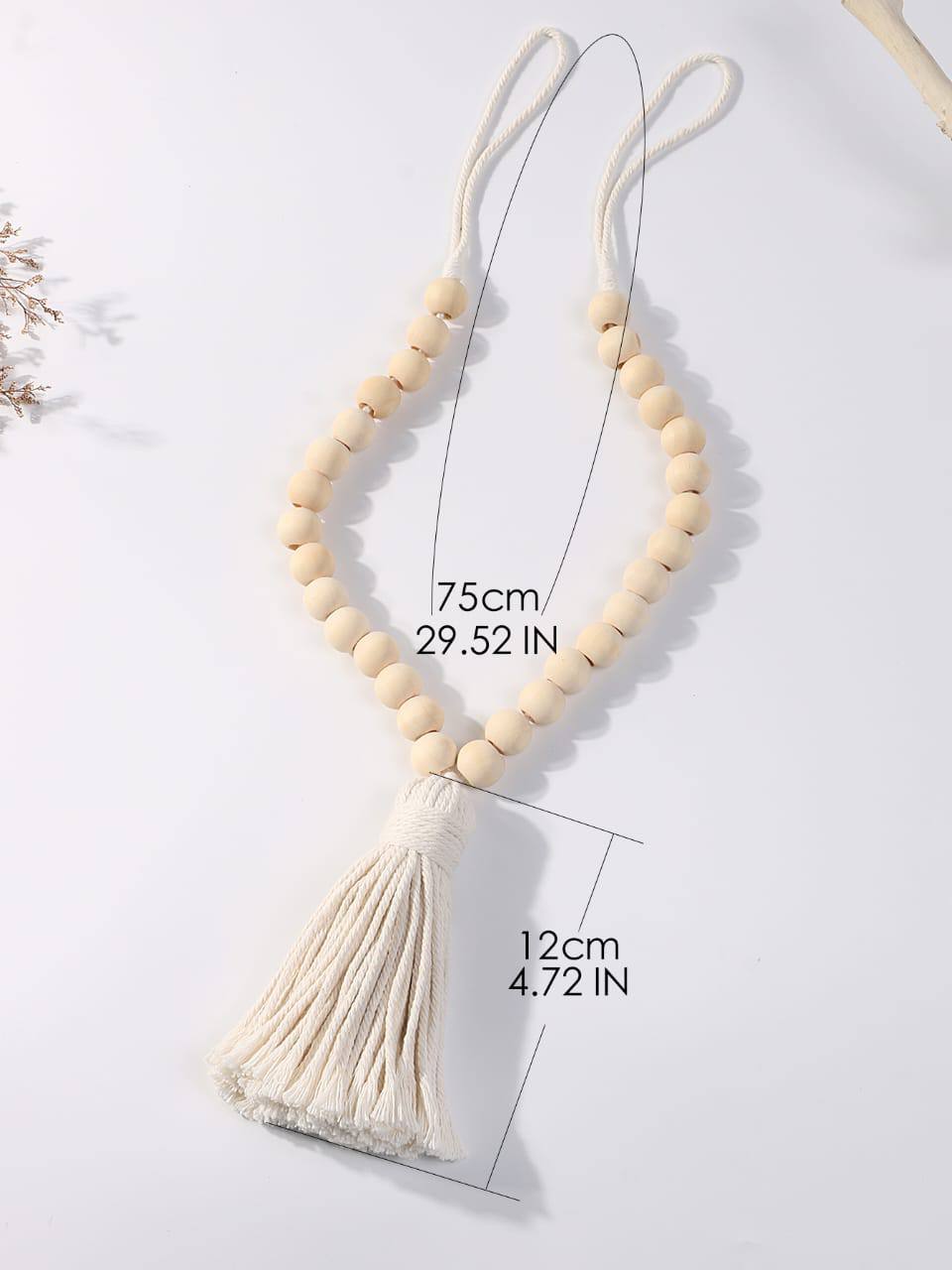 Macrame Curtain Tiebacks Wooden Beads Home Decoration Accessories Decorative Curtain Rope Aurtain Accessories Boho Home Decor