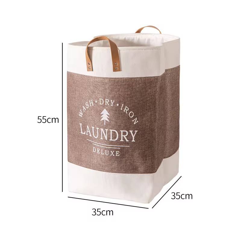 Large capacity foldable laundry deluxe basket