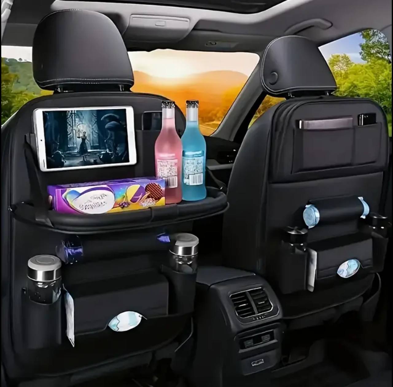 Car back seat organizer