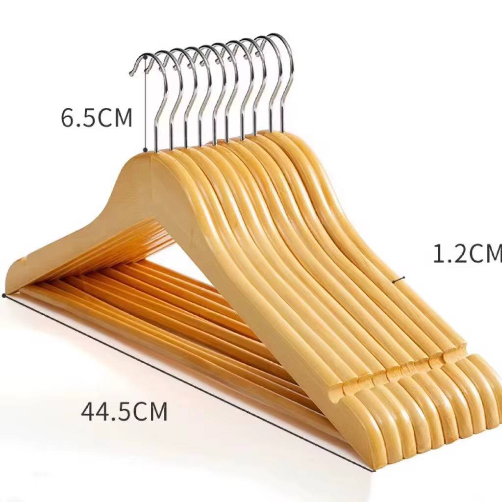 10pcs Wooden Clothes Hangers