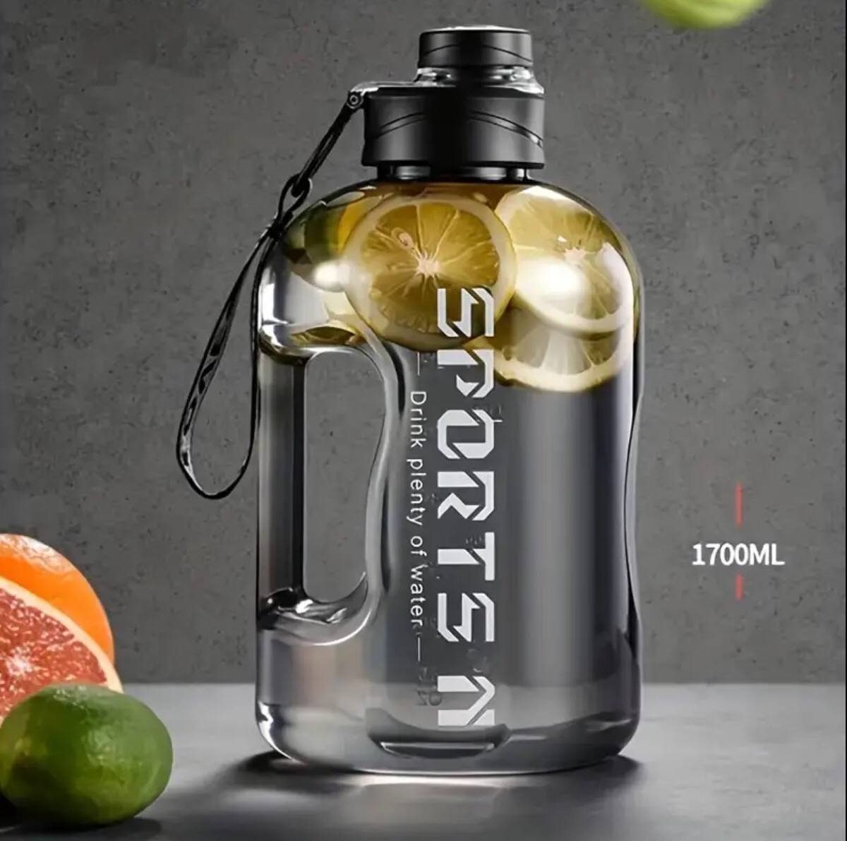 Large Capacity Water Bottle with Flip Lid