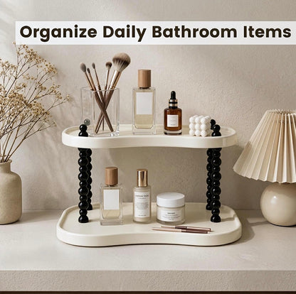 Plastic double tier storage rack / multipurpose rack