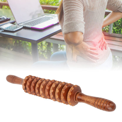 9 wheel massage Wood therapy massage tool