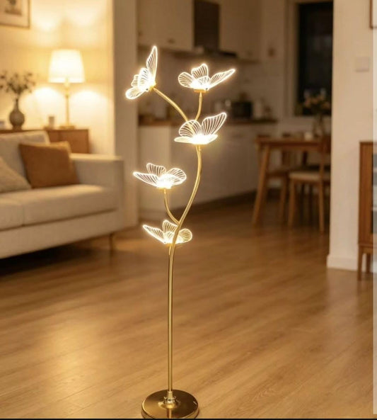 modern butterfly themed floor lamp