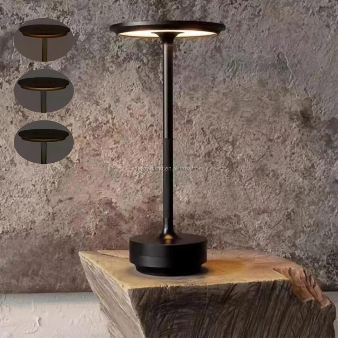 Modern Rechargeable LED Table Lamp – Elegant Wireless Ambient lighting