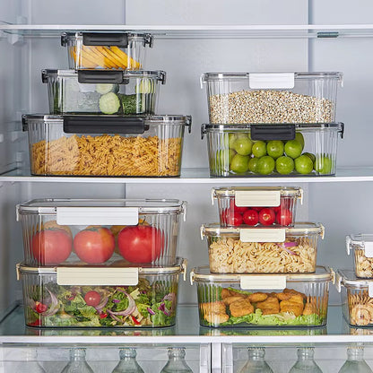 4pcs \ set Stackable Multipurpose Food Storage Containers Organizers / Fridge containers organizers