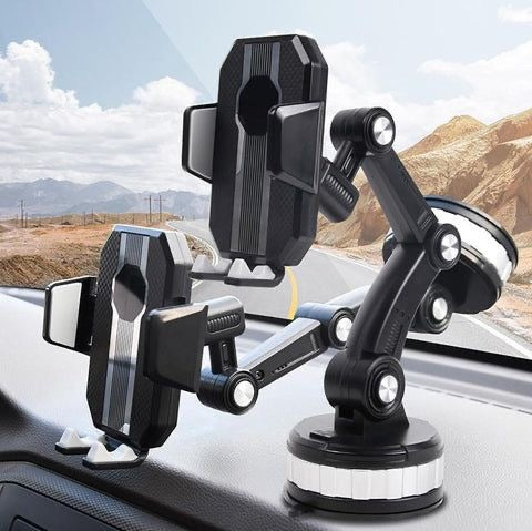 360 Rotatable Cellphone Car Phone Holder Fixed Shockproof Mobile Stand Big in GPS Support