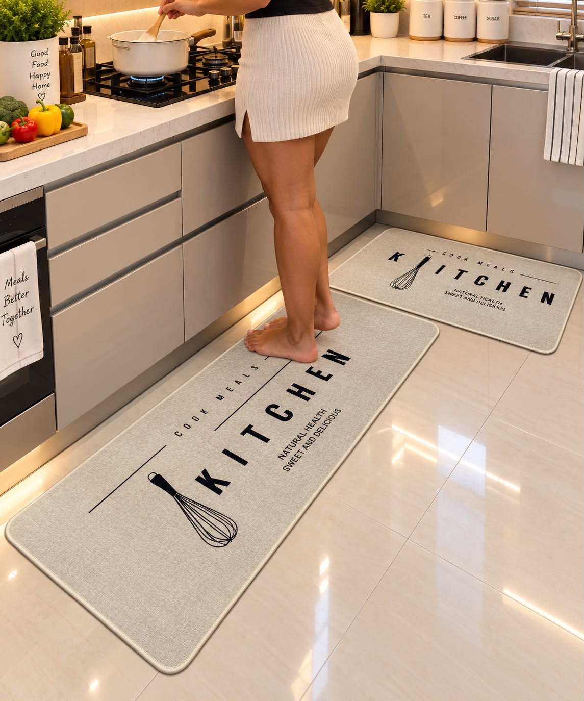 PREMIUM Rubber bottom Kitchen mats