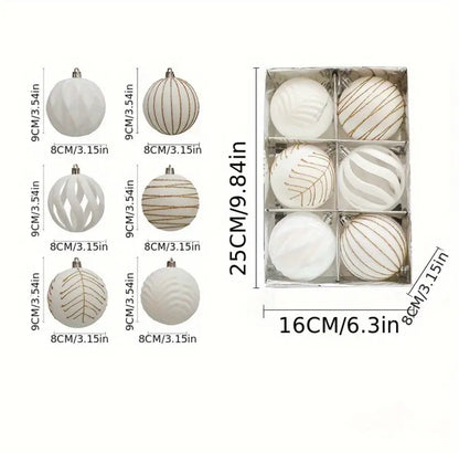 6pc set christmas ball