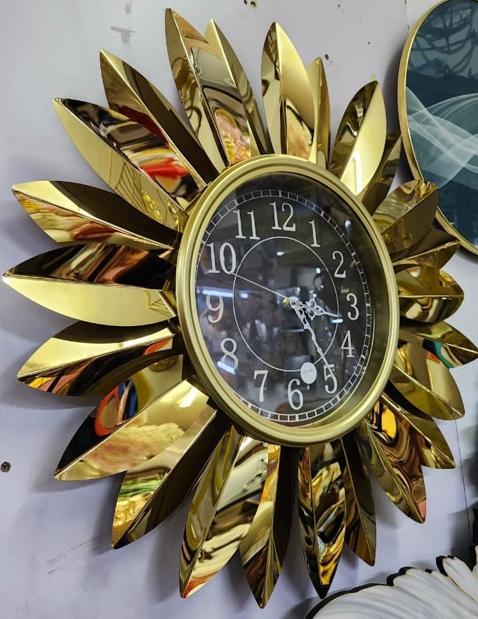 HANDCRAFTED SUNBURST WALL CLOCK