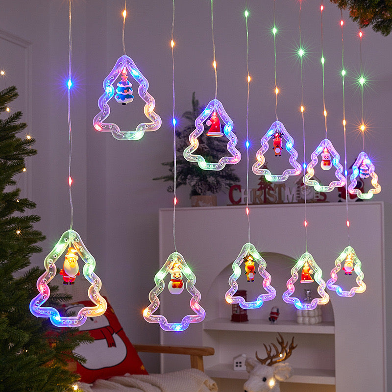 Christmas LED Lights with santa,snowman Reindeer